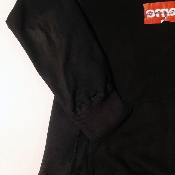 Supreme x Comme des Garcons SHIRT Box Logo Hoodie sweatshirt SS 17 Black Size XL - Picture 14 of 16